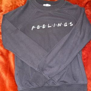 “FEELINGS” long sleeve crew neck